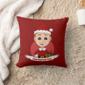 生姜の髪の可愛いクリスマスの少年 クッション (ブランケット)