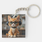 生姜よくはしゃぐ猫 キーホルダー (裏面)