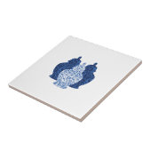 生姜ジャースポータルブルー/ホワイトセラミックタイル タイル (側面)