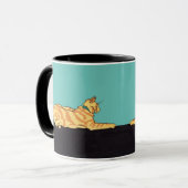 生姜ストライプの猫 マグカップ (正面左)