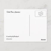 生姜フラワーポストカード ポストカード (裏面)