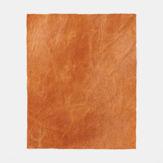 生姜素朴滑らかな天然皮革 フリースブランケット (正面)