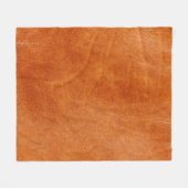 生姜素朴滑らかな天然皮革 フリースブランケット (正面(横))