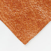 生姜素朴滑らかな天然皮革 フリースブランケット (角)