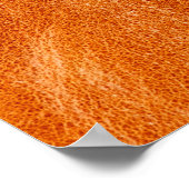 生姜素朴滑らかな天然皮革 ポスター (角)