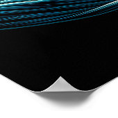 生威厳のある魚を捕るワシ ポスター (角)