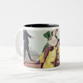 生存なされた簡単: 叱ることのための規定 ツートーンマグカップ (正面左)