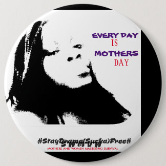 生存を操る母親と女性 缶バッジ