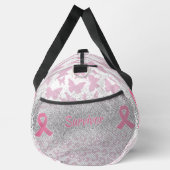 生存乳癌アニマルプリント蝶 ダッフルバッグ (右)