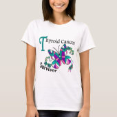 生存六甲状腺がん Tシャツ (正面)