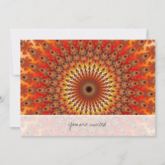 生存期間 – フラクタル 招待状 (正面)