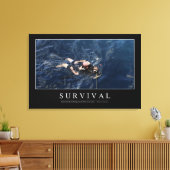 生存期間：感動的引用文1 キャンバスプリント (インサイチュ (リビング))