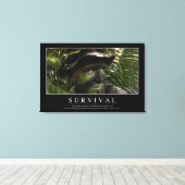 生存期間：感動的引用文2 キャンバスプリント (インサイチュ (ウッドフロア))