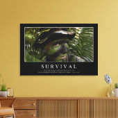 生存期間：感動的引用文2 キャンバスプリント (インサイチュ (リビング))