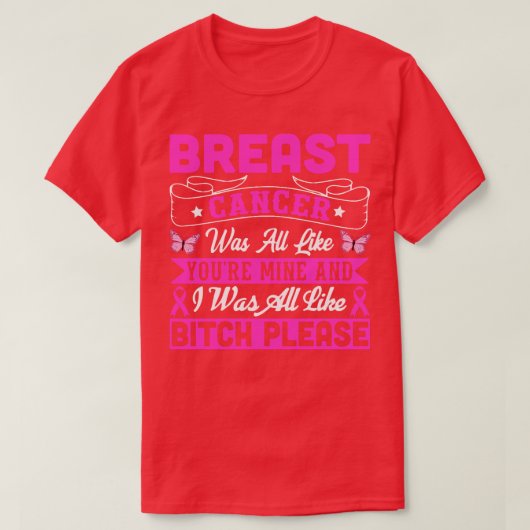 生存者おもしろい戦士ピンクリボン女性 Tシャツ (デザイン正面)