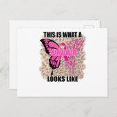 生存者が乳がんに見えるもの インビテーションポストカード (正面/裏面)