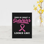 生存者が乳がん認識度に似ていること カード (黄色い花)