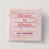 生存者と虐待の被害者への認識度 缶バッジ (正面)