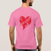 生存者のハート Tシャツ (裏面)