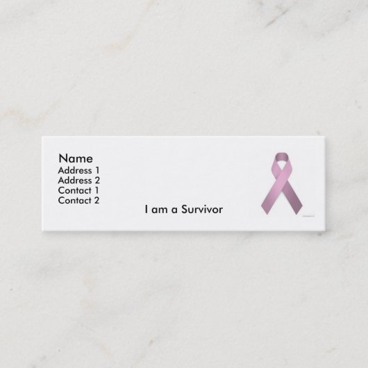 生存者のプロフィールカード スキニー名刺 (正面)