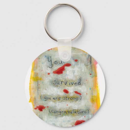 生存者の回復の希望を癒すアートトラウマ病 キーホルダー (正面)