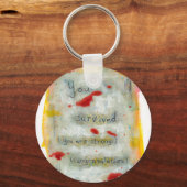 生存者の回復の希望を癒すアートトラウマ病 キーホルダー (正面)