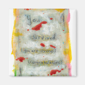 生存者の回復の希望を癒すアートトラウマ病 マグネット