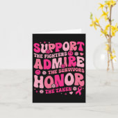 生存者の胸Cを賞賛する戦闘員を支援する カード (黄色い花)