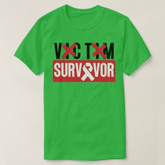 生存者の被害者13 Tシャツ (デザイン正面)