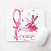 生存者トンボ乳房癌 マウスパッド (マウス)