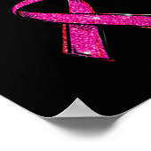 生存者乳がん認識度ピンク ポスター (角)