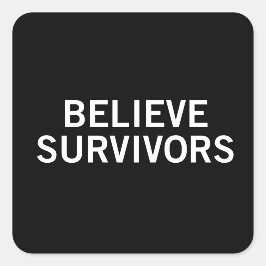 生存者信じ スクエアシール (正面)