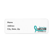 生存者八卵巣がん ラベル (正面)