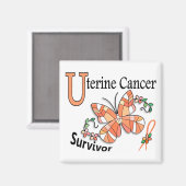 生存者六子宮がん マグネット (正面/裏面)