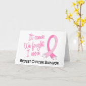 生存者十一乳がん カード (黄色い花)