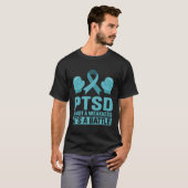 生存者外傷後認識度DのPtsdストレス Tシャツ (正面フル)