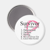 生存者定義 – 乳がん マグネット (正面/裏面)