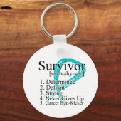 生存者定義 – 婦人科がん キーホルダー (正面)