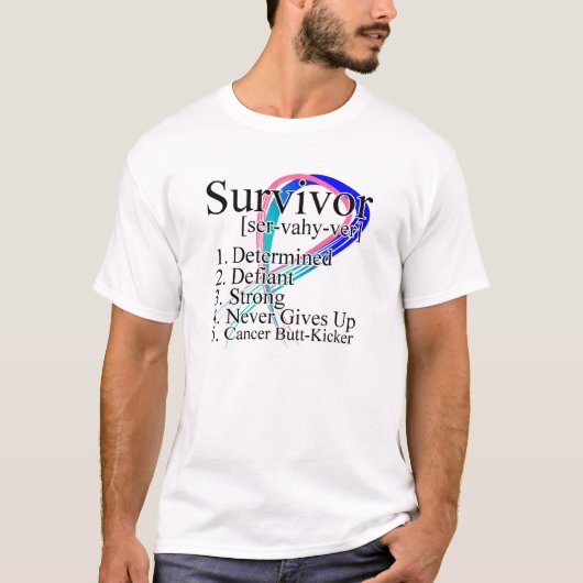 生存者定義-甲状腺癌 Tシャツ (正面)