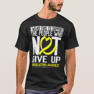 生存者神経芽細胞腫与えA未登録の黄色いリボン Tシャツ