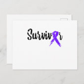 生存者紫綬乳がん認識度 インビテーションポストカード (正面/裏面)