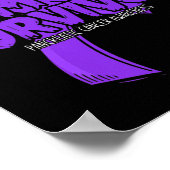 生存者紫綬膵誇りを持ったがん阿波 ポスター (角)