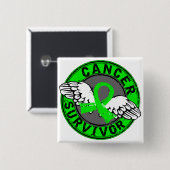 生存者14の非Hodgkin'sリンパ腫 缶バッジ (正面&裏面)