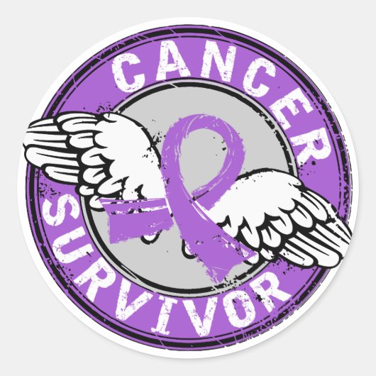 生存者14一般癌 ラウンドシール (正面)