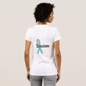 生存者17の卵巣癌 Tシャツ (裏面フル)