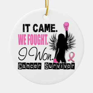 生存者22の乳癌 セラミックオーナメント