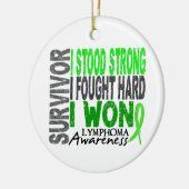 生存者4のリンパ腫 セラミックオーナメント (左)