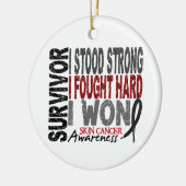 生存者4の皮膚癌 セラミックオーナメント (左)