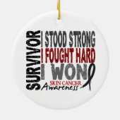 生存者4の皮膚癌 セラミックオーナメント (裏面)
