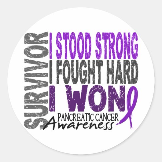 生存者4の膵臓癌 ラウンドシール (正面)